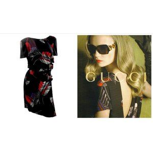 F/W 2007 Look #20 Vintage Gucci Crystal and Gem Embellished Silk Dress